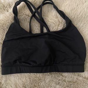 Lululemon Sports Bra Size 4 Black